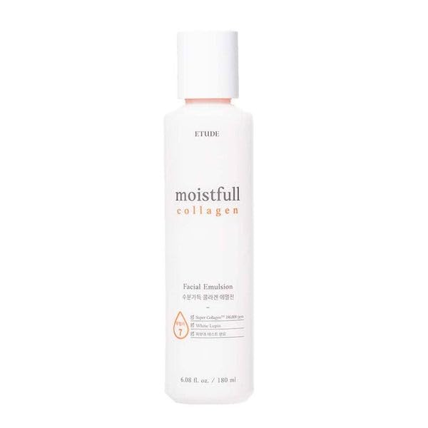 Etude Moistfull Collagen Facial Emulsion, Face Moisturizer, Super Collagen Water, Lupinus Albus Protein, Soft Milk Type Texture, Human Skin Patch Test Completed, Korean Skin Care, Beauty (6.08 Fl Oz)