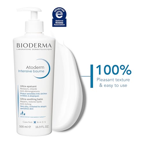 Bioderma Atoderm Intensive Balm Duo Pack Ultra-Nourishing Body Cream for Very Dry Skin, 2x16.9 Fl Oz