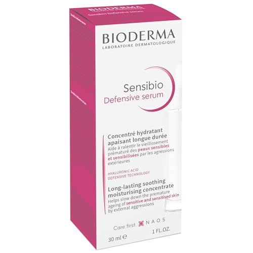 Bioderma Sensibio Defensive Serum, Long-Lasting Soothing Moisturizing Concentrate for Sensitive Skin, 30ml