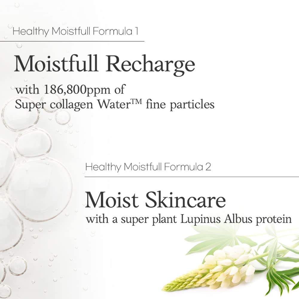 Etude Moistfull Collagen Facial Emulsion, Face Moisturizer, Super Collagen Water, Lupinus Albus Protein, Soft Milk Type Texture, Human Skin Patch Test Completed, Korean Skin Care, Beauty (6.08 Fl Oz)