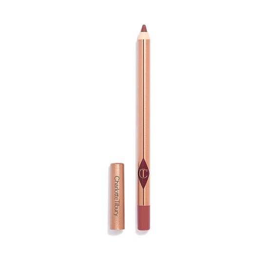 Charlotte Tilbury Lip Cheat Lip Liner Pencil - Gives Lips a Fuller-Looking, Defined Pout - Enriched with Jojoba Oil & Hyaluronic Acid - Waterproof, Smudge-Proof & Transfer-Proof - Pillow Talk Medium