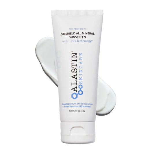 ALASTIN Skincare SilkSHIELD Mineral Sunscreen for Face SPF 30 (1.9 oz) | Lightweight Sunblock Lotion | Daily Moisturizer | Fragrance-Free