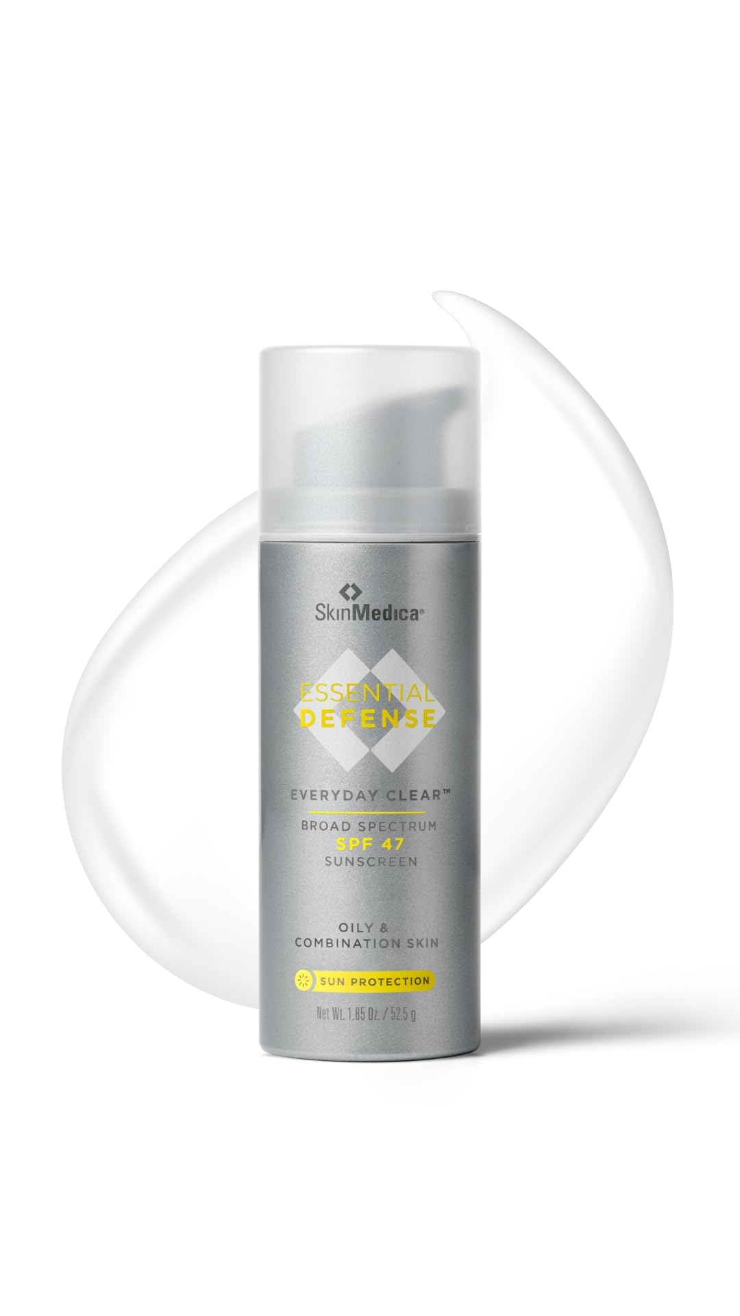 SkinMedica Essential Defense Everyday Clear SPF 47 Sunscreen for Face - This Lightweight, Facial Sunscreen is Ideal for Oily and/or Combination Skin, 1.85 Oz