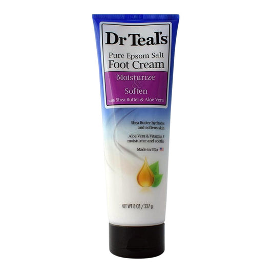 Dr Teal's Pure Epsom Salt Foot Cream Pure Epsom Salt Foot Cream with Shea Butter & Aloe Vera & Vitamin E By Dr Teal's Perfume for Women 8 oz