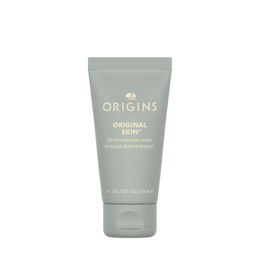 Origins Original Skin Retexturizing Mask | Visibly Minimizes Pores & Refines Skin Texture | With Clay & Jojoba Beads | Travel Size, 1 Fl Oz