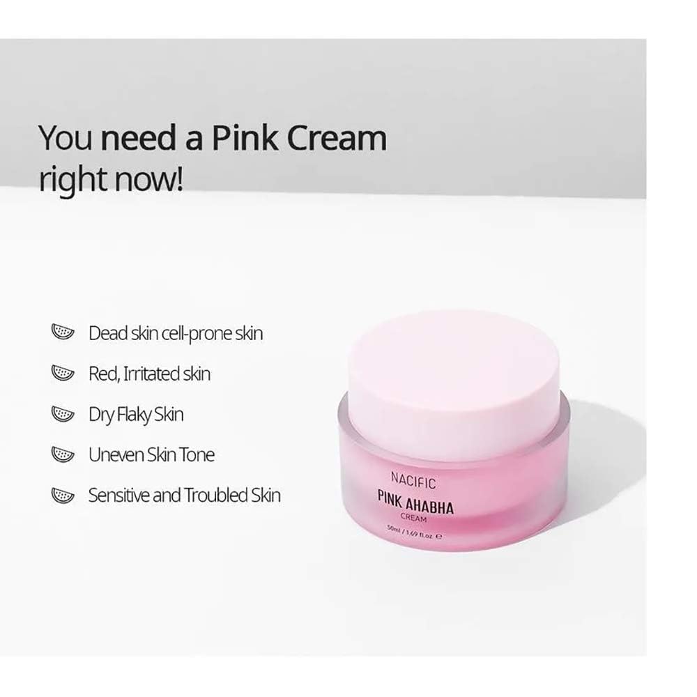 NACIFIC Pink AHA BHA Facial Cream 50ml