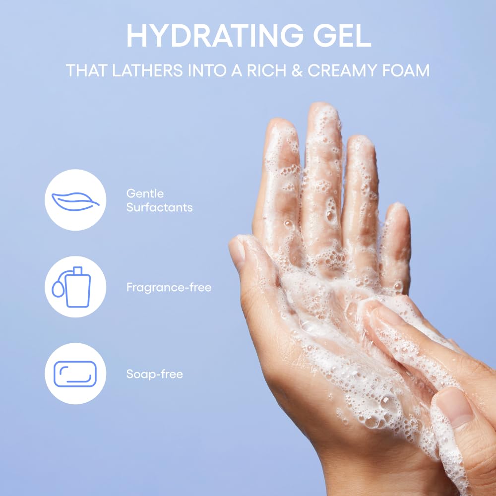 LANEIGE Water Bank Gentle Gel Cleanser Mini: pH-Balanced & Barrier-Boosting Gel Cleanser with Blue Hyaluronic Acid