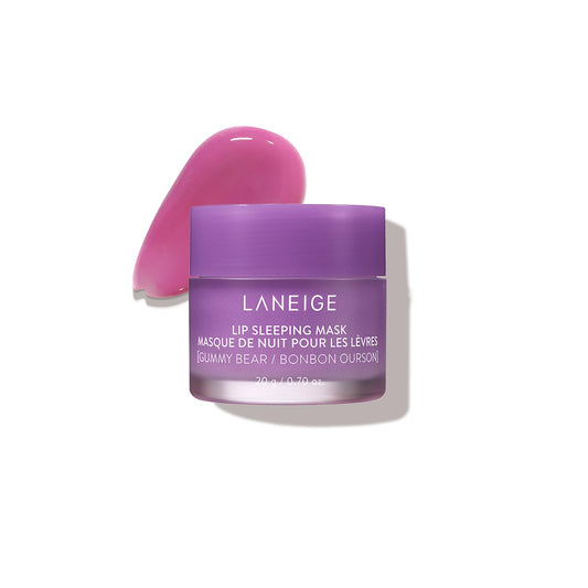 LANEIGE Lip Sleeping Mask, Gummy Bear: Nourishing Overnight Lip Treatment with Vitamin C, Shea & Murumuru Butter for Hydrating Dry, Flaky Lips