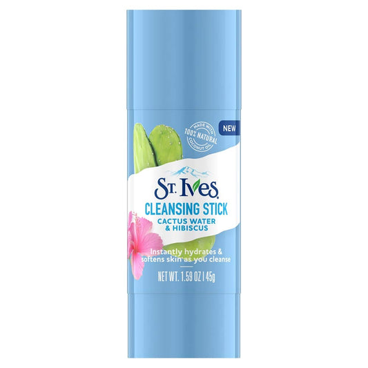 St. Ives Cleansing Stick, Cactus Water & Hibiscus, 1.59 Ounce (Pack of 2)