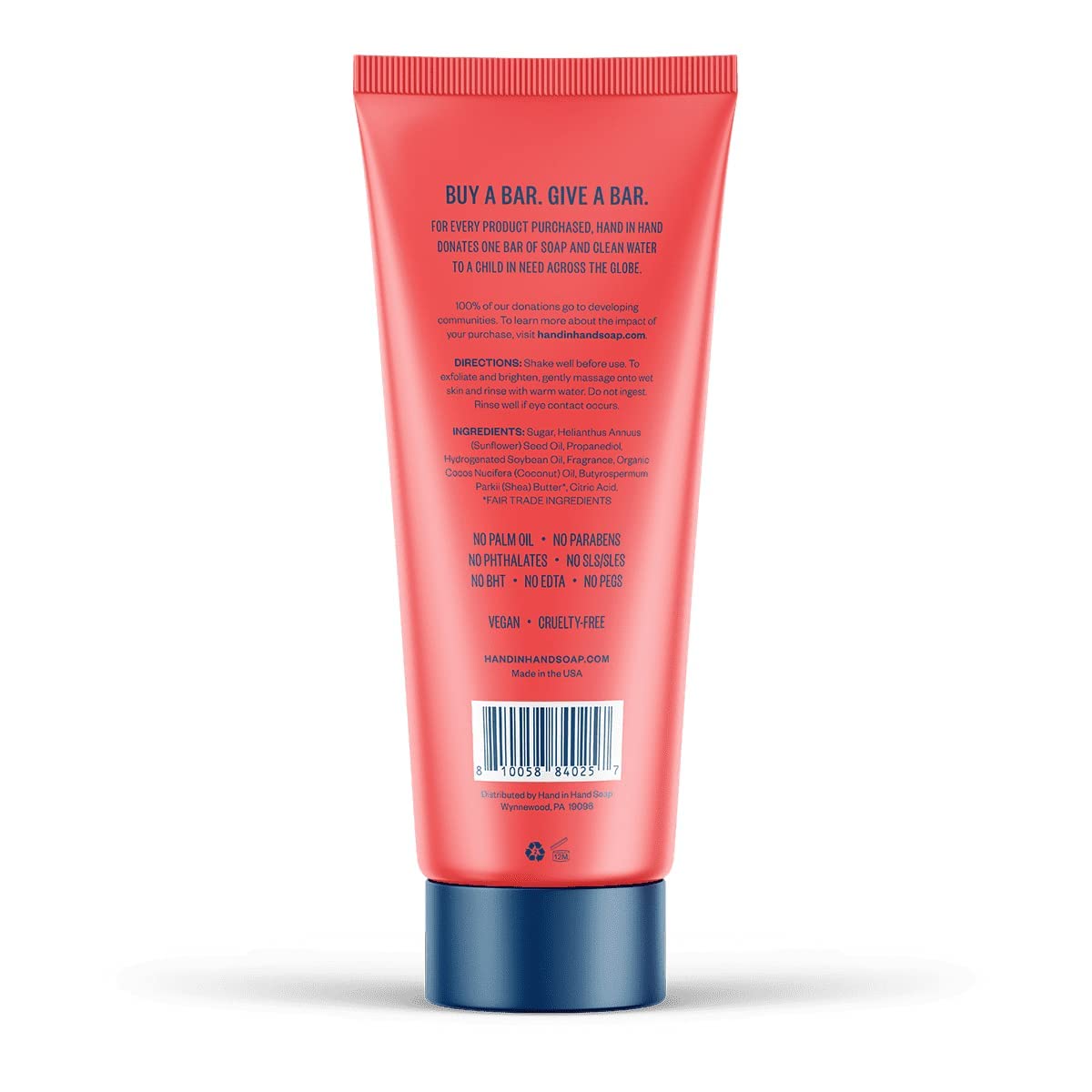 HAND IN HAND Poppy Sugar Scrub, 9 OZ