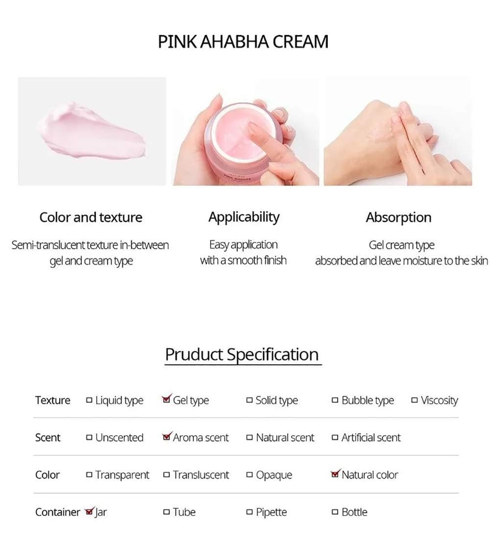 NACIFIC Pink AHA BHA Facial Cream 50ml