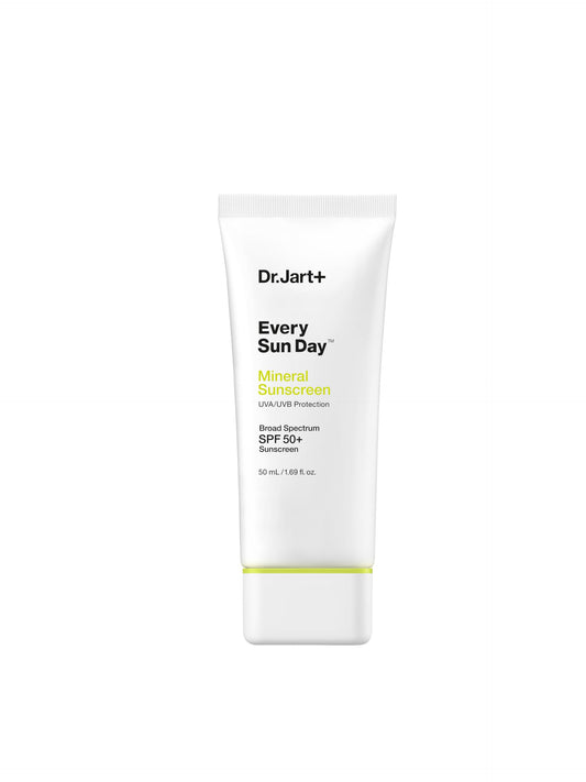 Dr.Jart+ Every Sun Day Mineral Korean Sunscreen SPF 50+ for Face with Zinc Oxide | Korean Skin Care | Travel Size, 1.69 Fl Oz