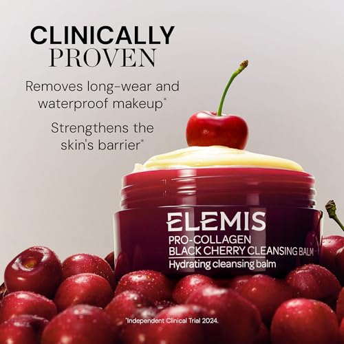 ELEMIS Pro-Collagen Black Cherry Cleansing Balm | 3-in-1 Makeup Remover & Deep Cleanser | Hydrating & Nourishing | 100g