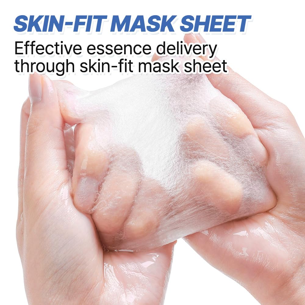 NEXTBEAU Solution Sheet Korean Collagen Face Mask for Skincare 5 Types x 2 Sets Moisturizing and Firming