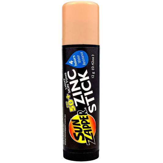 Sun Zapper Zinc Oxide Mineral Sunscreen Stick – SPF 50+ Water Resistant – Light Skin Tone (Bronze/Tan) – 12g (0.42 Oz) – For Face & Body – Adults & Kids – Made in Australia