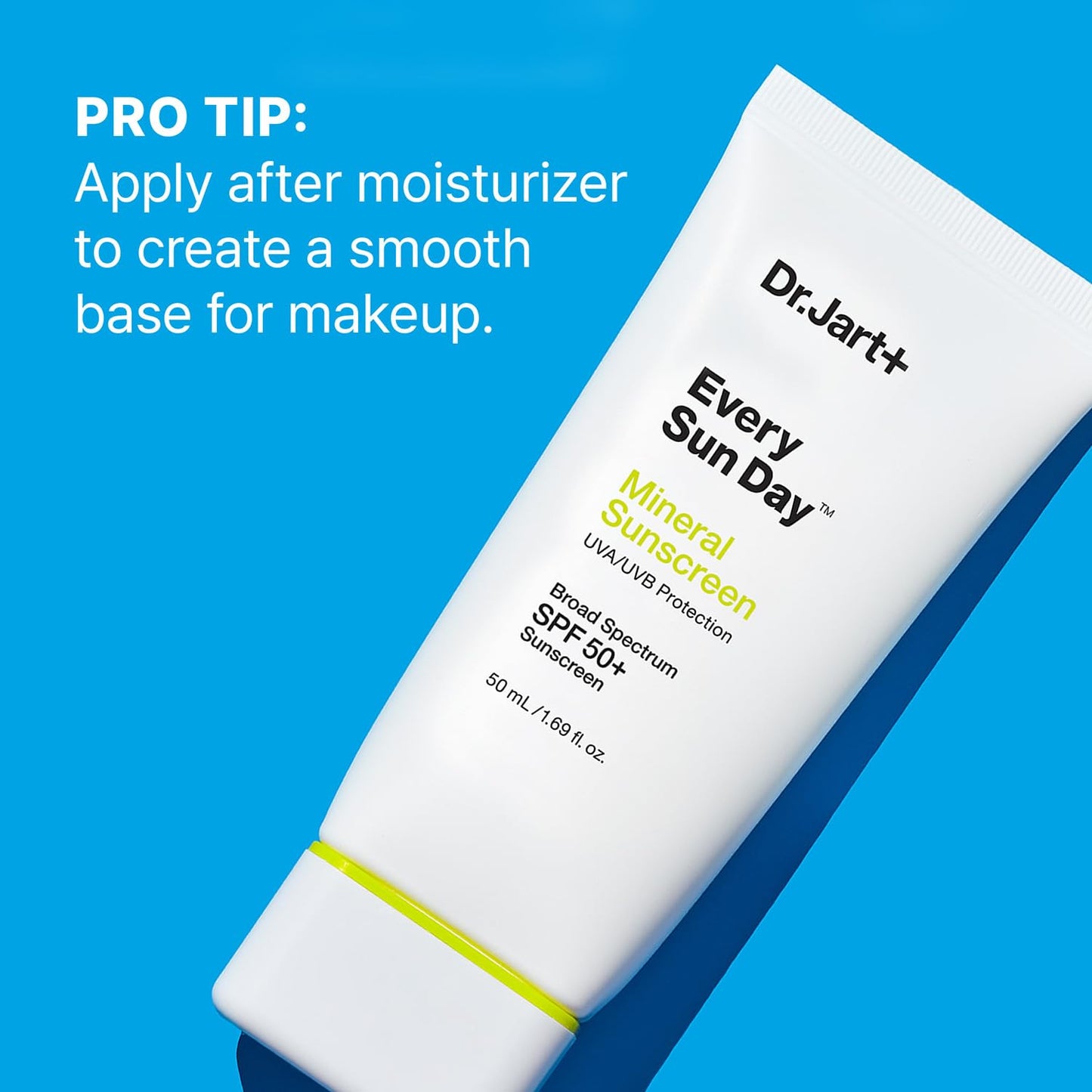 Dr.Jart+ Every Sun Day Mineral Korean Sunscreen SPF 50+ for Face with Zinc Oxide | Korean Skin Care | Travel Size, 1.69 Fl Oz