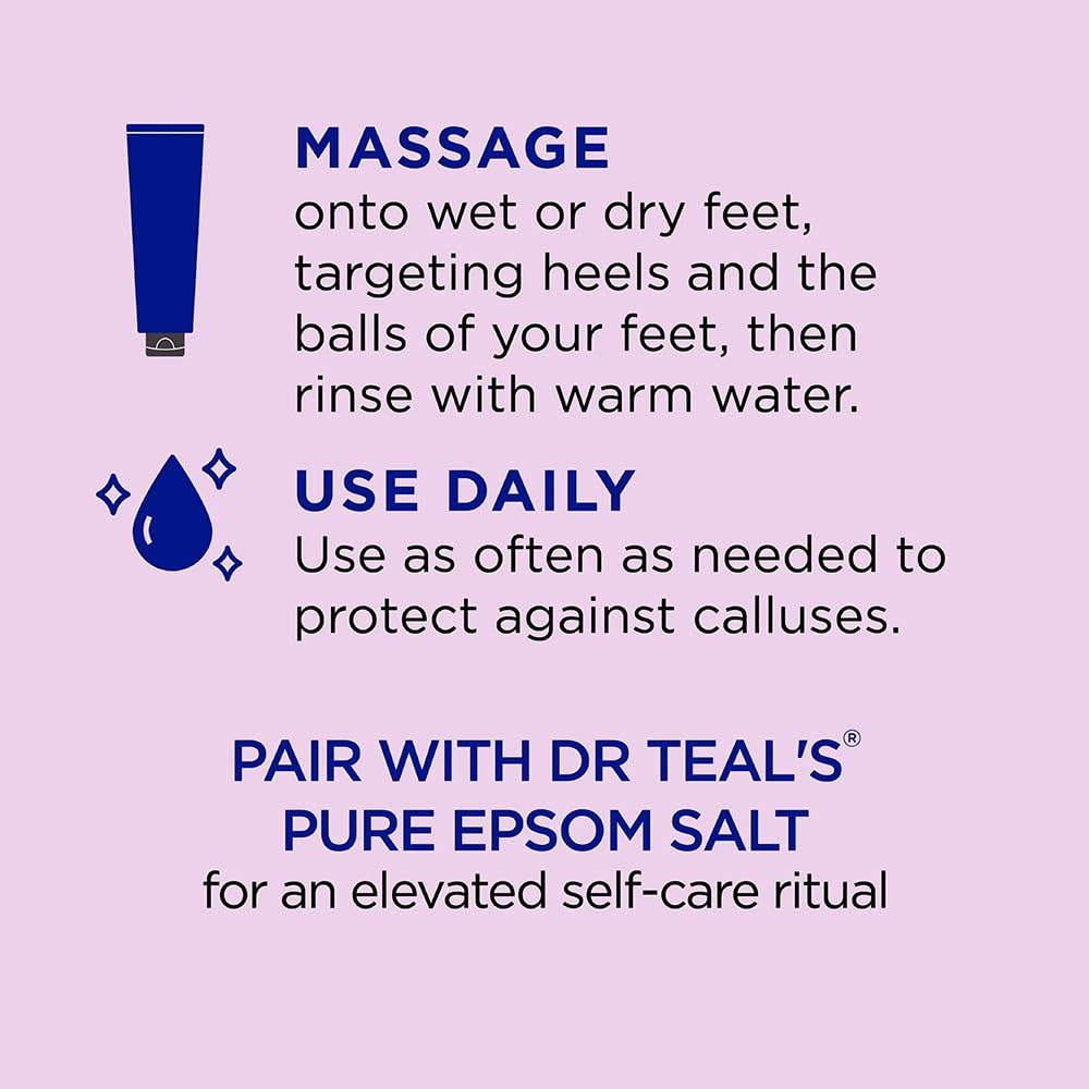 Dr. Teal's Gentle Exfoliant Foot Scrub With Epsom Salt 6 Ounce