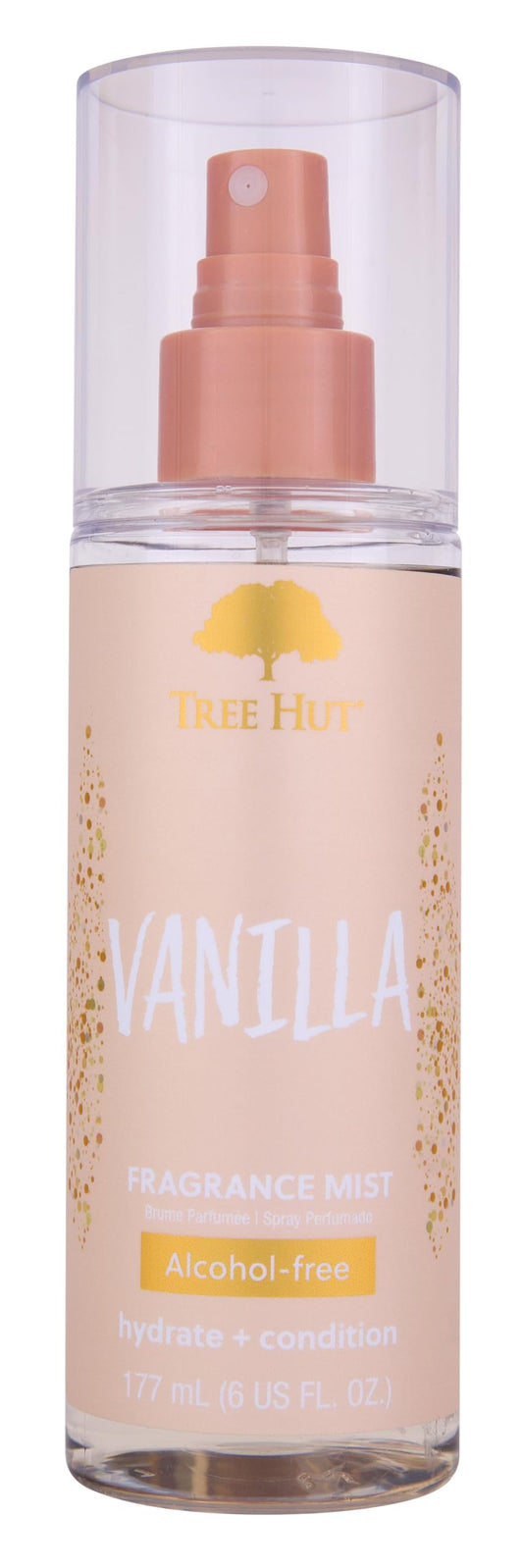 Tree Hut Fragrance Mist - Vanilla - 6 fl oz - Hydrating, Alcohol-Free Formula - Warm, Creamy Scent with Vanilla, Sandalwood, and Coconut Cream Notes
