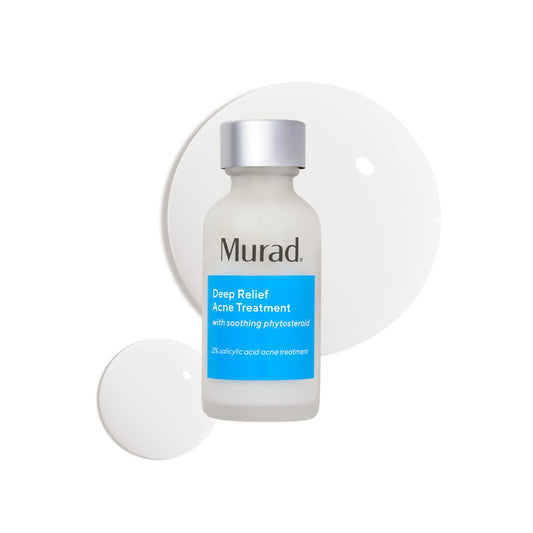 Murad Deep Relief Acne Treatment with 2% Salicylic Acid - Deep, Painful Acne Spot Treatment for Face – Redness Relief, Fast Acting Blemish Serum, Soothing Breakout Treatment - 1Fl Oz