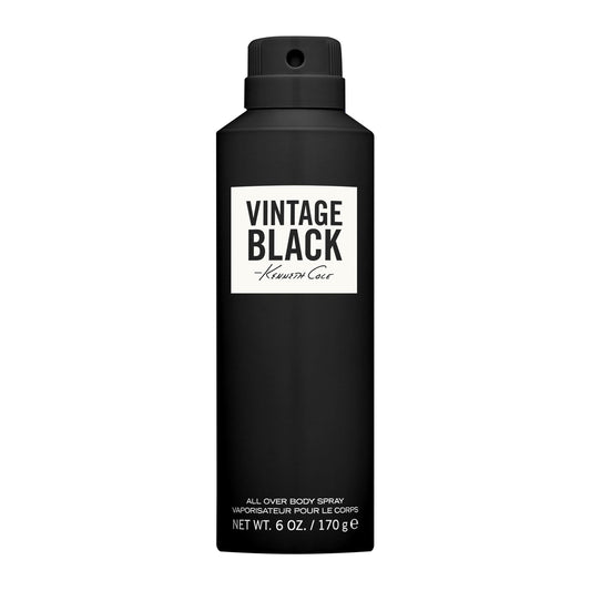 Kenneth Cole Vintage Black Body Spray for Men, 6.0 Fl. Oz.