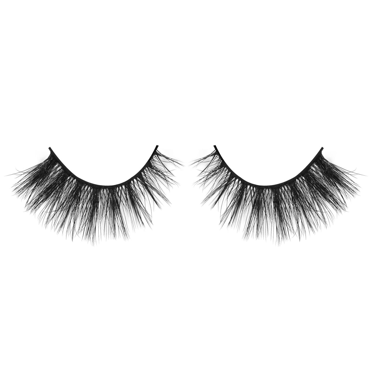 Onlyall Lashes Mink False Eyelashes Natural Wispy Lashes Soft Faux Mink Lashes Fluffy False Lashes 16MM A04