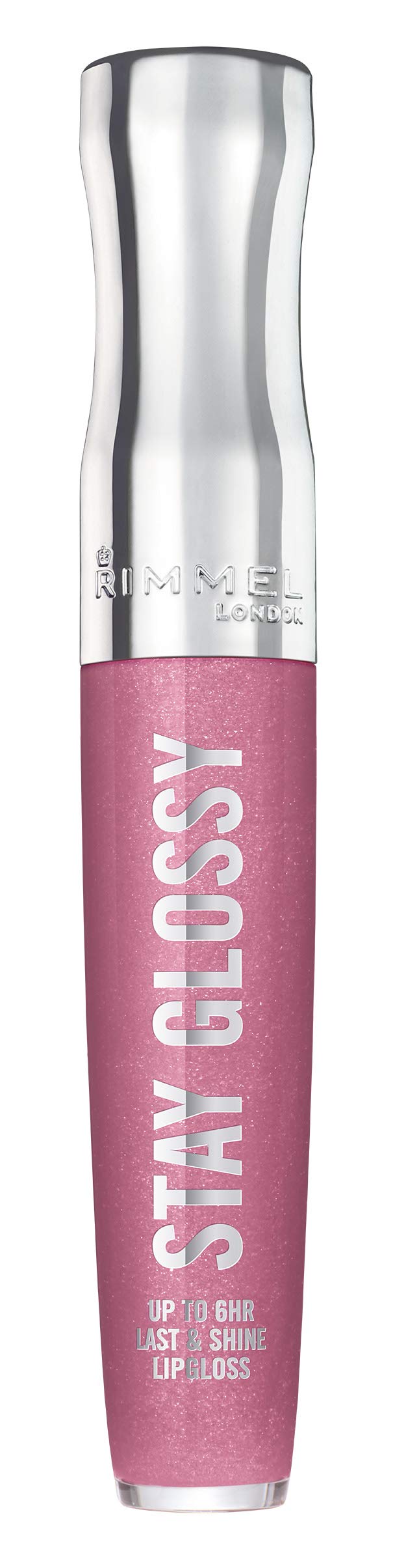 Rimmel Stay Glossy Lip Gloss - Non-Sticky and Lightweight Formula for Lip Color and Shine - 030 Cake for Breakfast, .18oz