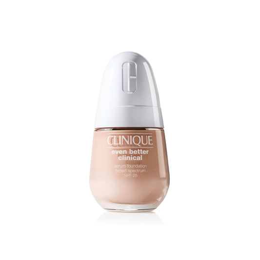 Clinique Even Better Clinical Serum Liquid Foundation SPF 25 With Vitamin C, Salicylic Acid + Hyaluronic Acid For Combination to Oily Skin Types | Full Coverage + Matte Finish, Alabaster, 1 Fl Oz