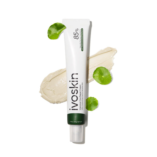IVOSKIN Intensive Cica Repair Cream, Korean Dexpanthenol cream, Ultra-Soothing & Hydrating Care Cream for Sensitive Skin with Madecassoside (1.76oz / 50g)
