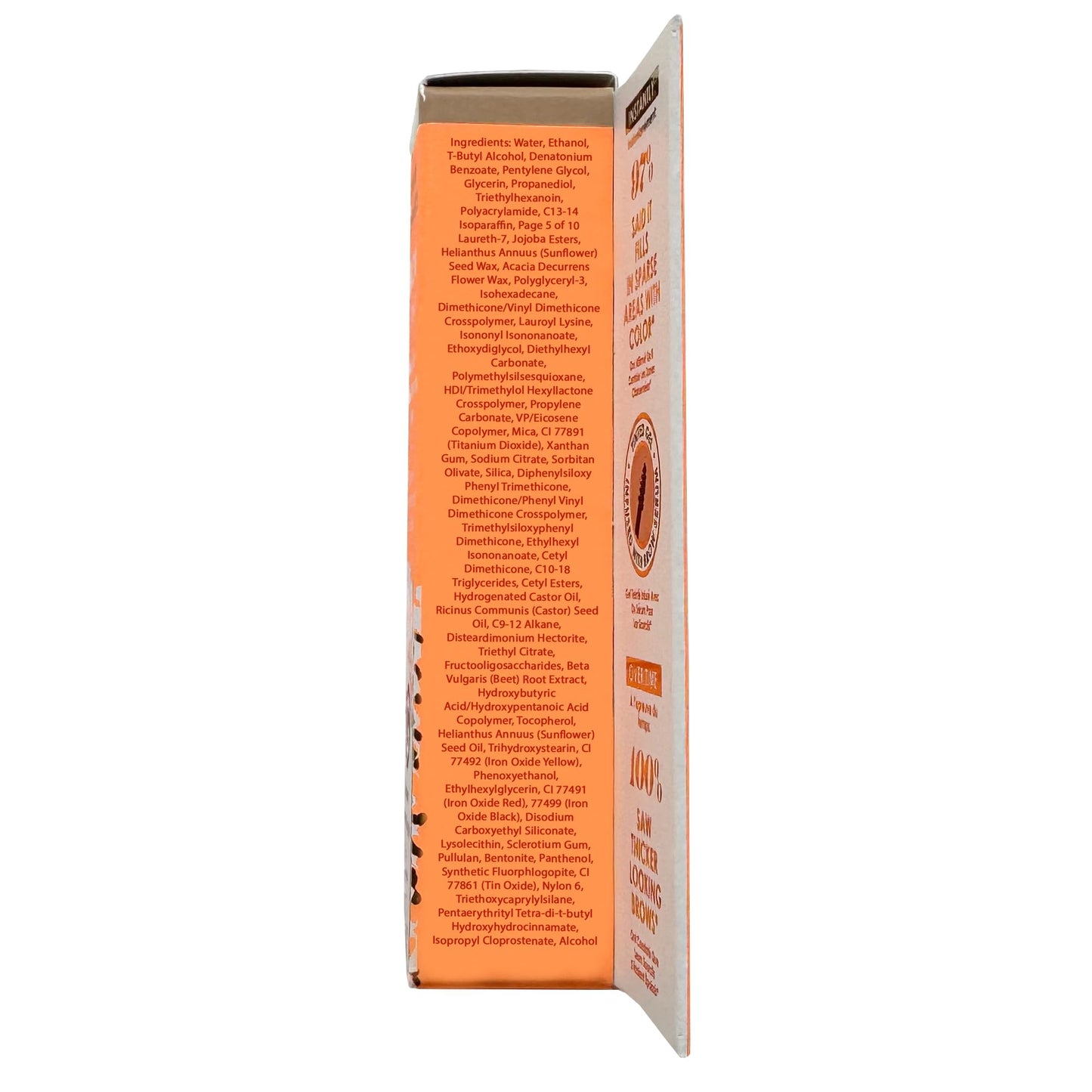 Grande Cosmetics GrandeBROW 2-in-1 Tinted Brow Gel + Brow Enhancing Serum for Thicker & Darker-Looking Eyebrows, Shape & Fill Brows, with Castor Oil & Mini Fibers - Light, Travel Size (0.07 fl oz)