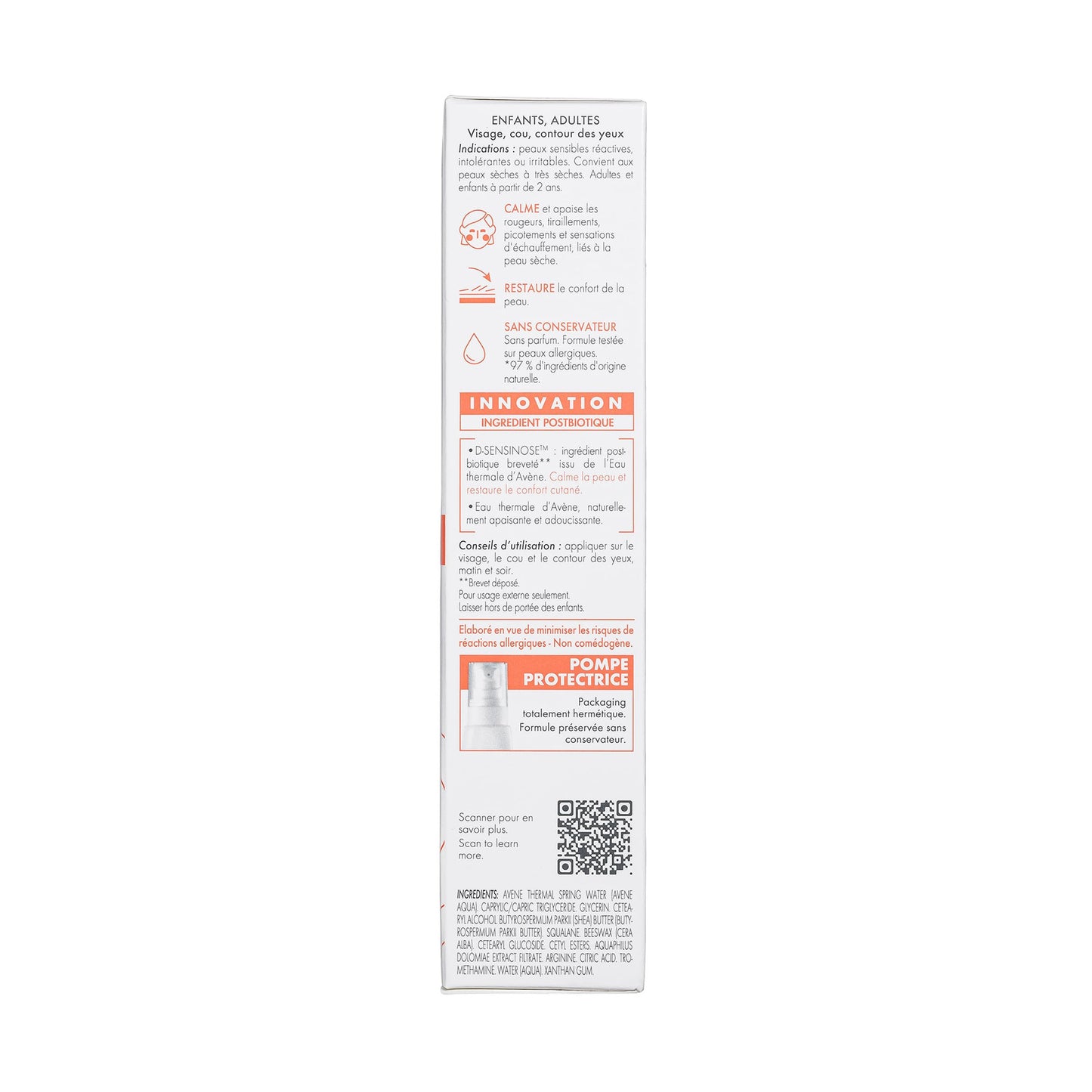 Avène Tolerance Control Soothing Skin Recovery Balm, for Hypersensitive,Dry Skin, Tube with Sterile Pump, 1.3 Fl Oz