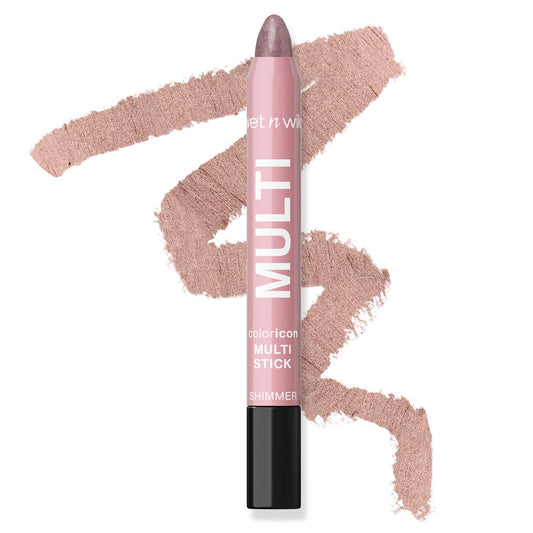 wet n wild Color Icon Cream Eyeliner Eyeshadow Multi-Stick, Moisturizing, Nourishing Velvety Cream-to-Powder Buildable & Blendable Formula, Cruelty-Free & Vegan - Ros-I-Locks