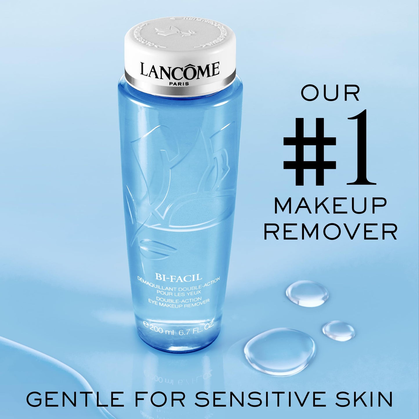 Lancôme Bi-Facil Double Action Eye Makeup Remover | Waterproof Makeup Remover for All Skin Types & Sensitive Eyes | Gentle, Non-Greasy Formula with Bi-Phase Technology | 4.2 Fl Oz