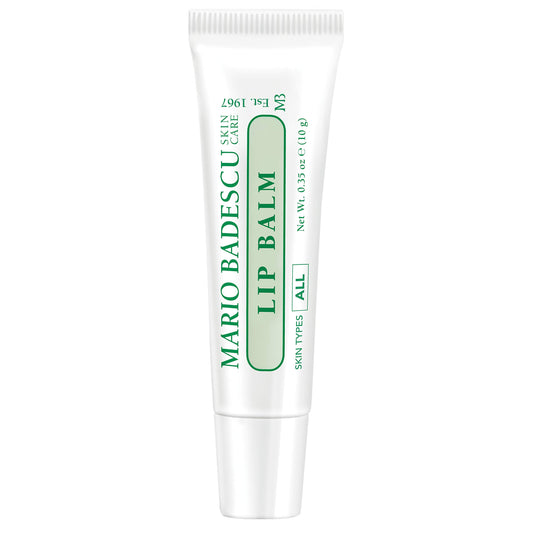 Mario Badescu Moisturizing Original Lip Balm for Dry Cracked Lips, Infused with Coconut Oil and Shea Butter, Ultra-Nourishing Lip Care Moisturizer for Soft, Smooth and Supple Lips, 0.35 Oz