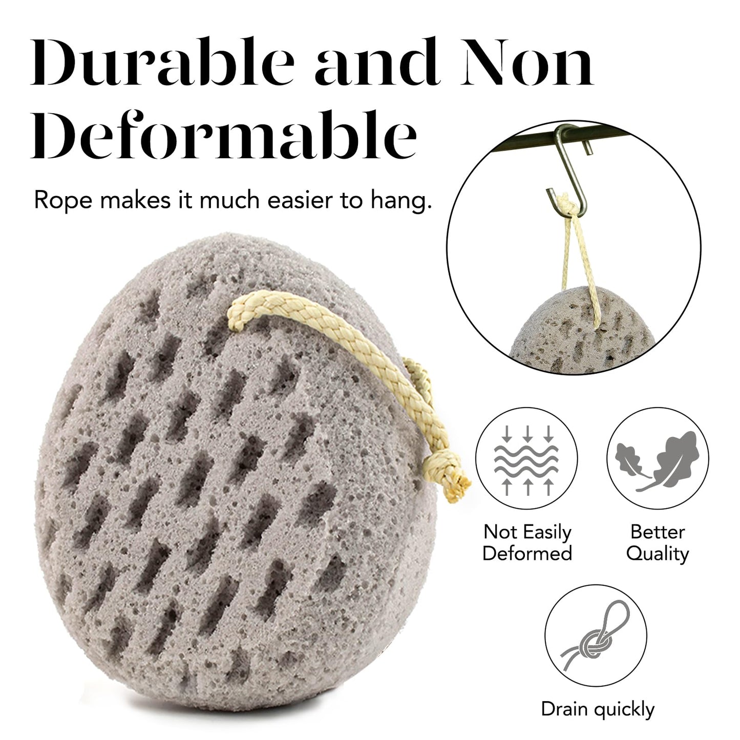 BAIMEI Bath Sponge, Sponge Loofah Body Scrubber, Shower Pouf Cleaning Loofahs Sponge, Shower Use Sponge (Pink Grey)