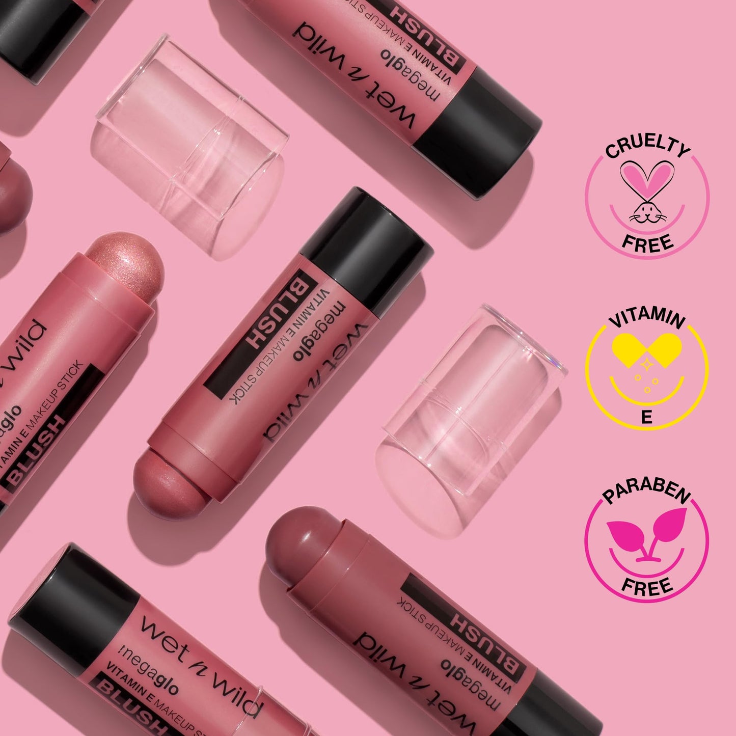 wet n wild MegaGlo Makeup Stick, Buildable Color, Versatile Use, Cruelty-Free & Vegan - Floral Majority