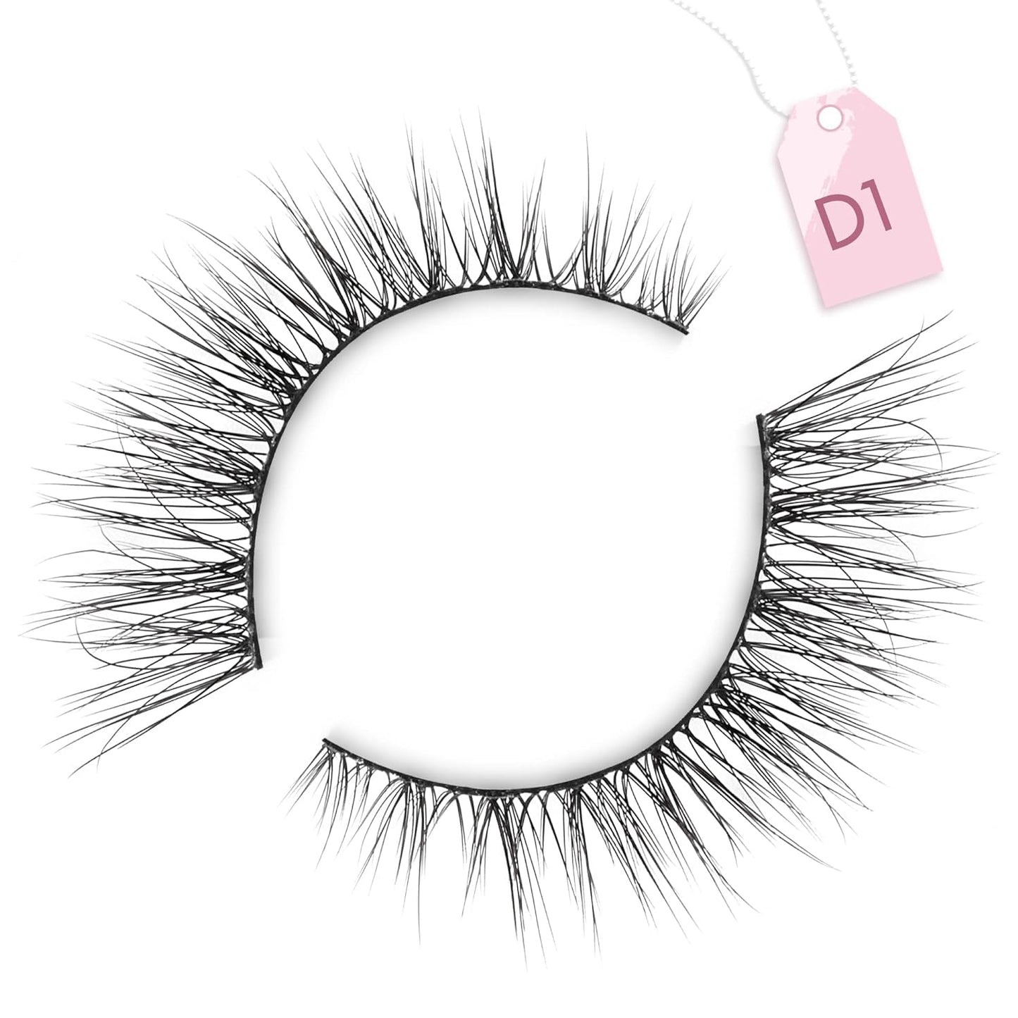 Onlyall Natural Lashes Wispy Lashes Natural Look False Eyelashes Natural Flared Eyelashes False Eye Lashes Soft Fluffy Lashes 7 Pairs D1 Natural (6-13MM)