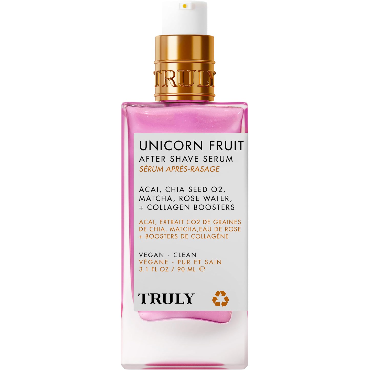 Truly Beauty Unicorn Fruit After Shave Serum | Rejuvenating Ingrown Hair Treatment & Redness Relief | Acai, Matcha & Rose Water | Hydrates, Soothes, & Smooths Skin | Cotton Candy Scent (3.1 fl oz)