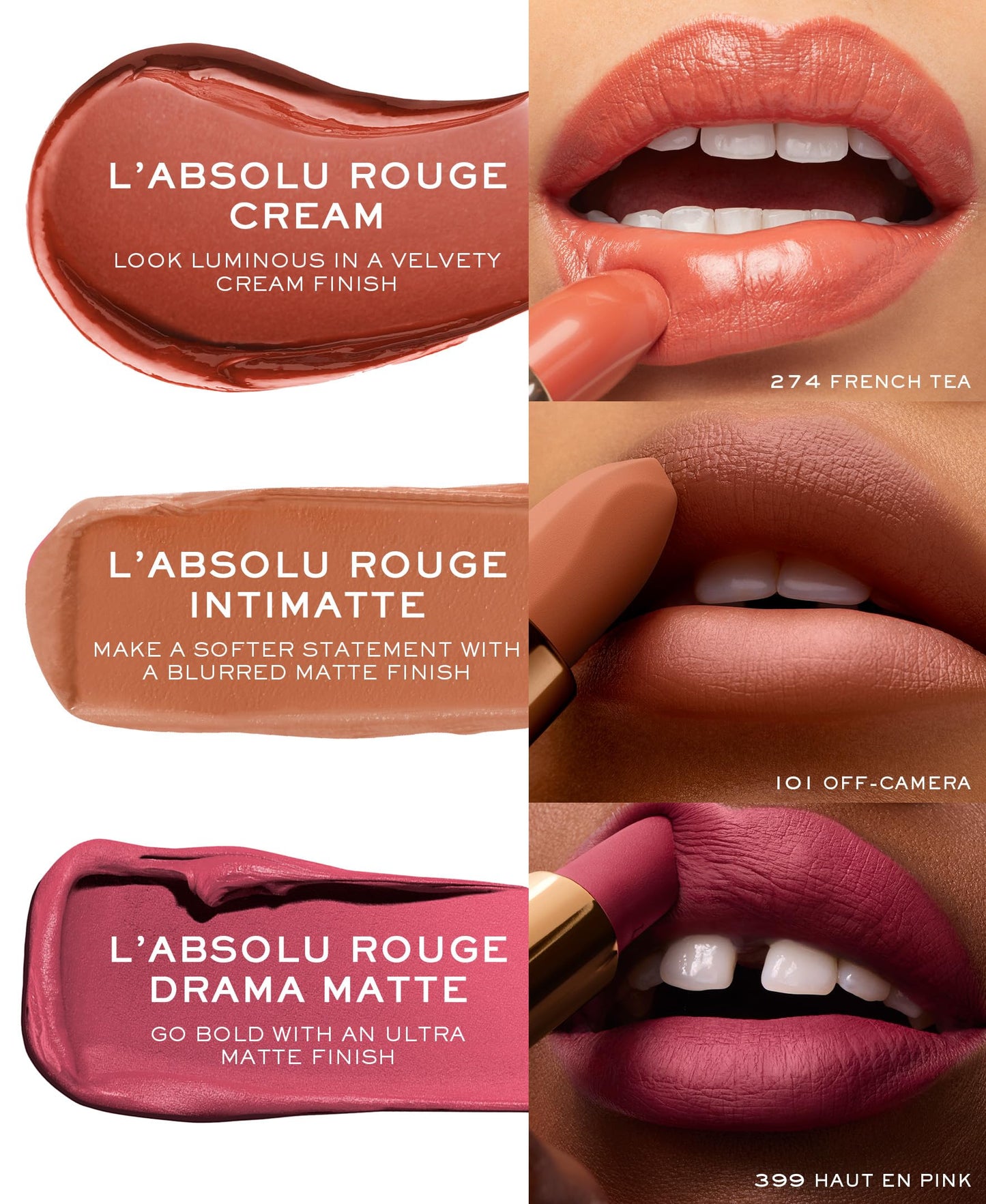 Lancôme L'Absolu Rouge Hydrating Cream Lipstick - Smudge-Resistant & Luminous Finish - Up To 18HR Comfort - 265 Delice De Figue