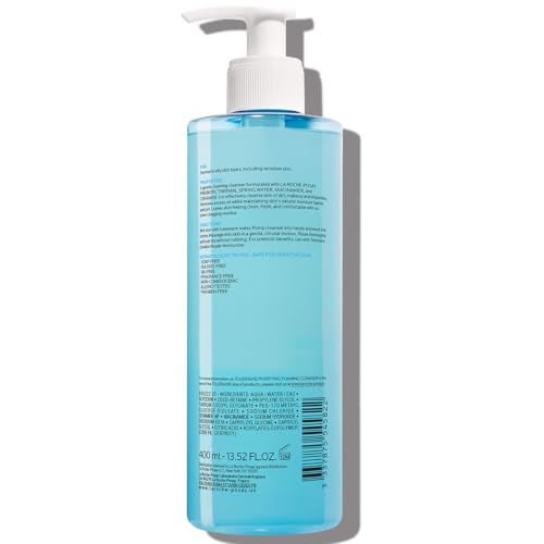 La Roche-Posay Toleriane Purifying Foaming Facial Cleanser, Oil Free Face Wash for Women & Men with Niacinamide + Ceramides, Pore Cleanser Safe For Sensitive Skin, Won’t Dry Out Skin, Soap Free, 400ml