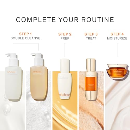 Sulwhasoo Gentle Lightweight, silky texture Korean Double Cleansing oil to melt away Waterproof Makeup, 1.69 fl. oz.
