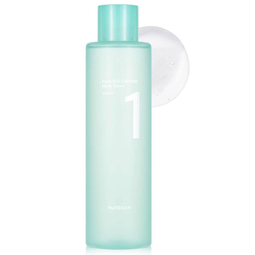 numbuzin No.1 Toner | Pure-Full Calming Herb Toner | Breakouts, Redness, Excess Oil Control | Centella Asiatica, Heartleaf, Licorice Root | Acne-Prone, Sensitive Skin | 10.14 fl. oz.