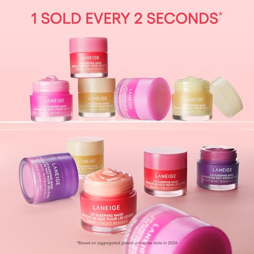 LANEIGE Lip Sleeping Mask, Gummy Bear: Nourishing Overnight Lip Treatment with Vitamin C, Shea & Murumuru Butter for Hydrating Dry, Flaky Lips