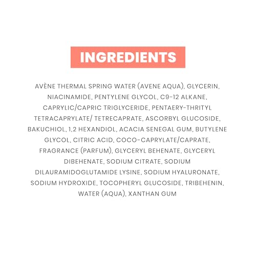 Avène Vitamin Activ Cg Radiance Concentrated Serum, Radiance Boosting Vitamin C Serum, powered by Vitamin Cg + Niacinamide + Bakuchiol, Visbily Reduce Wrinkles, Dark Spots & Fine Lines, 1 FL Oz
