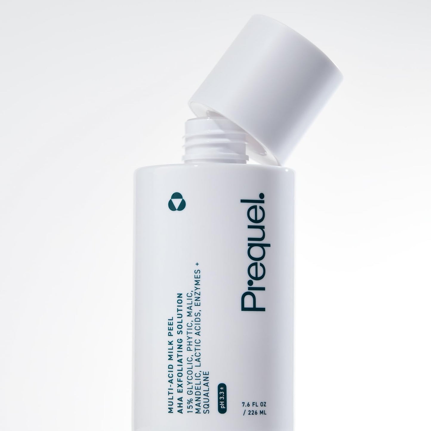 Prequel Skin Multi-Acid Milk Peel, Professional Exfoliating Solution. 15% Glycolic Acid Face Peel with Lactic Acid and Enzymes. Hydrating Chemical Exfoliant. Clinical Strength Formula, 7.6oz Bottle.
