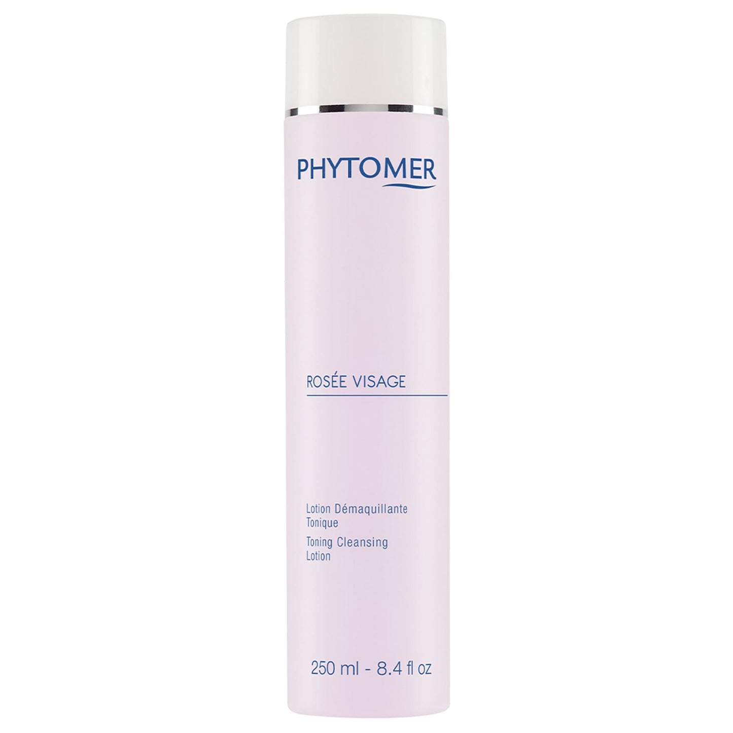 PHYTOMER Rosee Visage Toning Cleansing Lotion | All in One Cleanser, Makeup Remover & Toner for Face | Alcohol-Free | Safe, Natural Ingredients | 8.4 Fl Oz