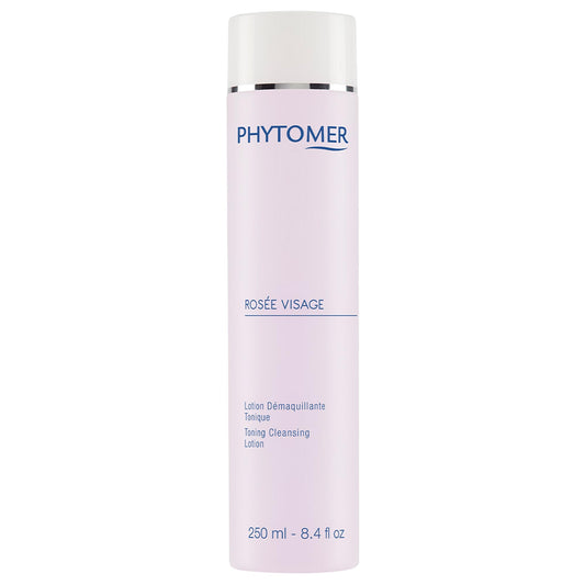 PHYTOMER Rosee Visage Toning Cleansing Lotion | All in One Cleanser, Makeup Remover & Toner for Face | Alcohol-Free | Safe, Natural Ingredients | 8.4 Fl Oz