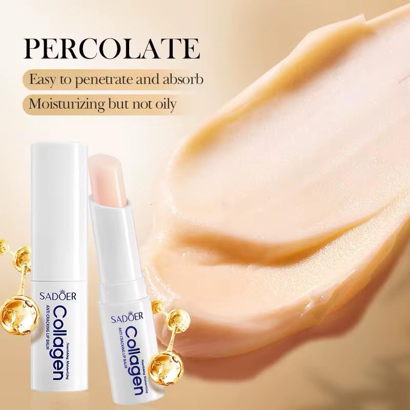 Sadoer Collagen lip balm - Hydrating, Soothing, Long-Lasting Protection, All-Season Protection