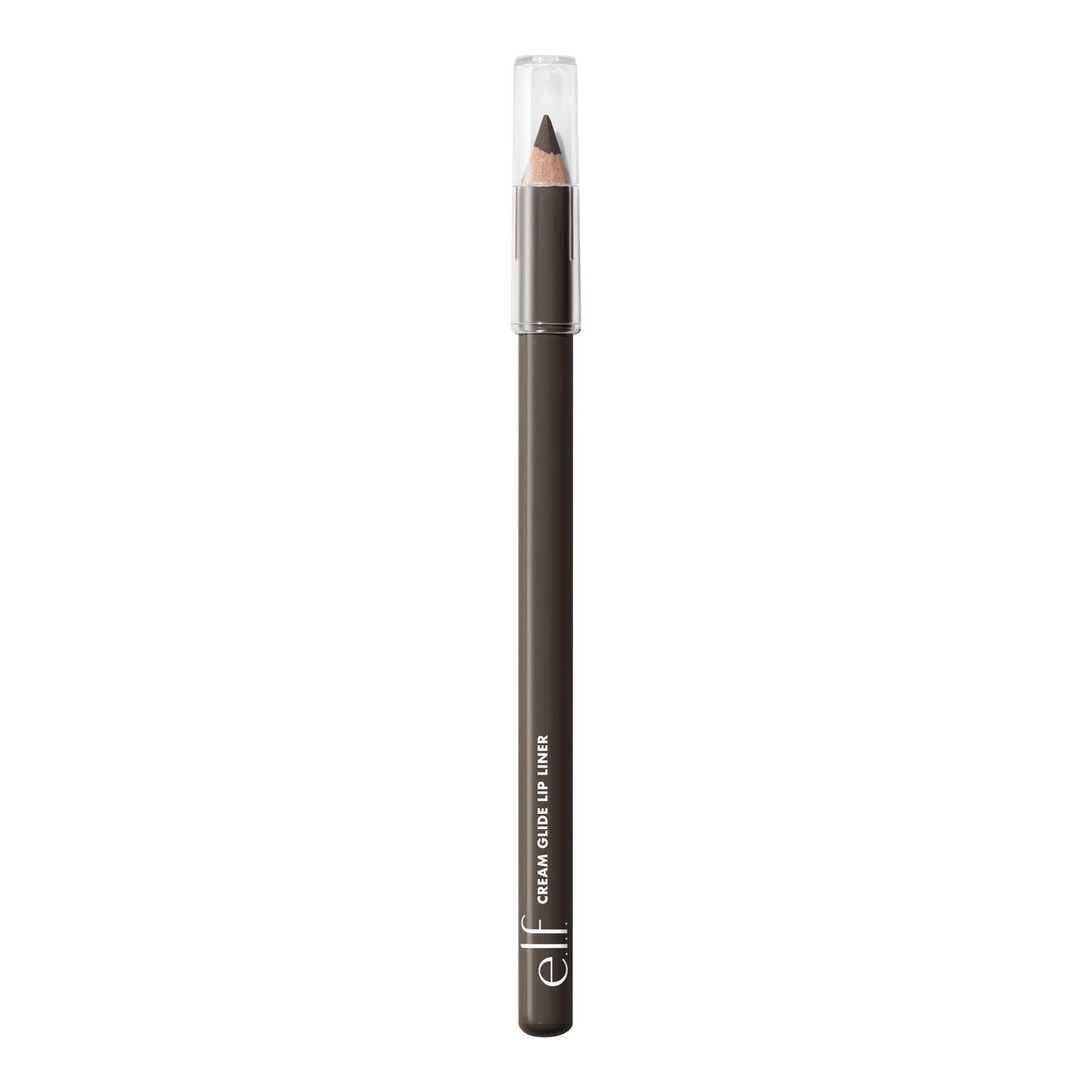 e.l.f. Cream Glide Lip Liner, Highly-Pigmented Pencil For Shaping & Sculpting Lips, Semi-Matte Finish, Vegan & Cruelty-Free, Doppio Espresso