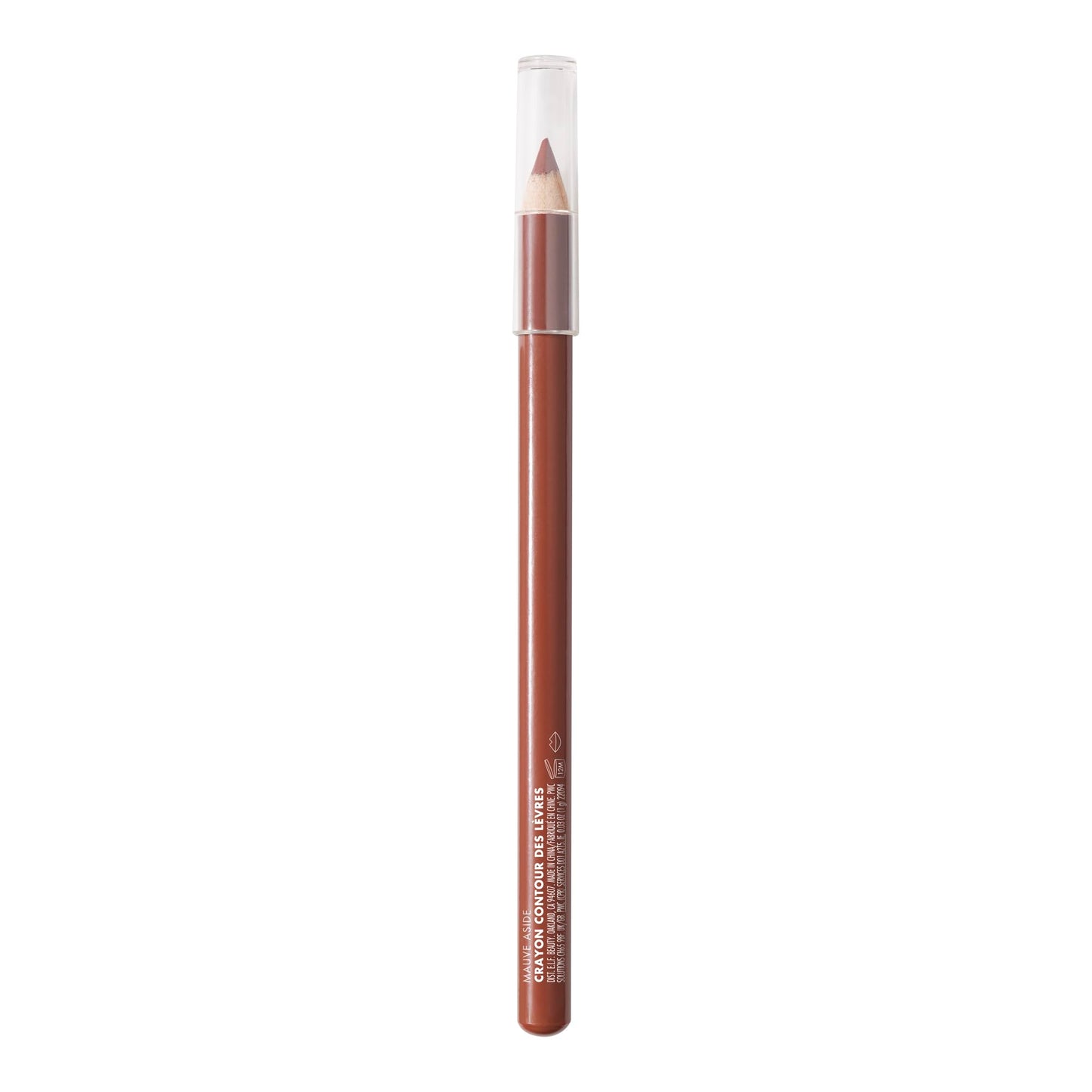 e.l.f. Cream Glide Lip Liner, Highly-Pigmented Pencil For Shaping & Sculpting Lips, Semi-Matte Finish, Vegan & Cruelty-Free, Mauve Aside