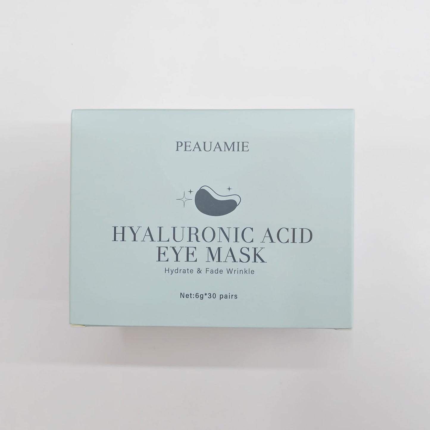 PEAUAMIE Under Eye Patchs Hyaluronic Acid Eye Mask for Dark Circles and Puffiness Wrinkle Eye Bags 30 Pairs